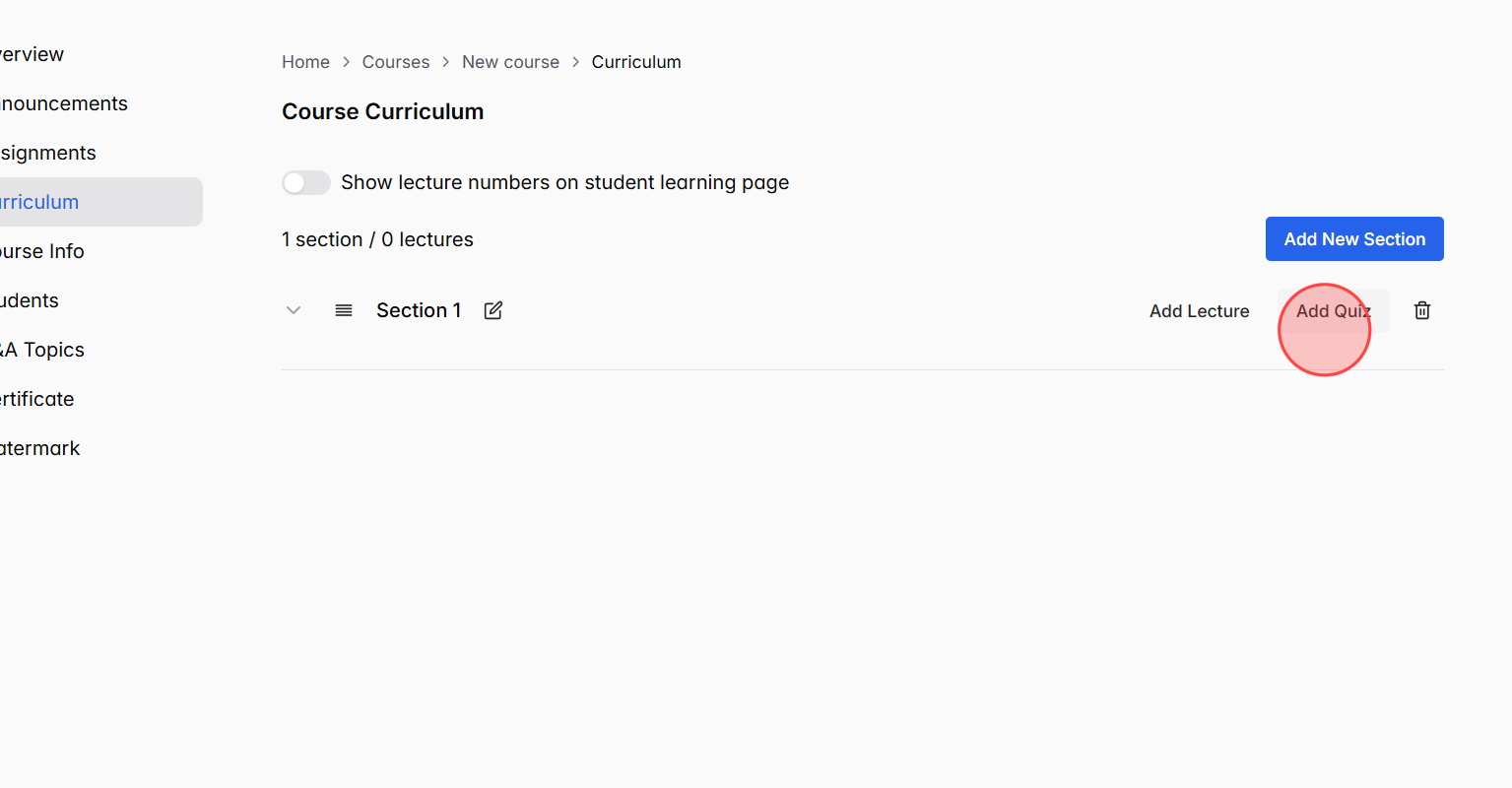Screenshot for step 1