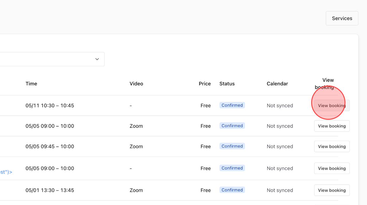 Screenshot for step 1